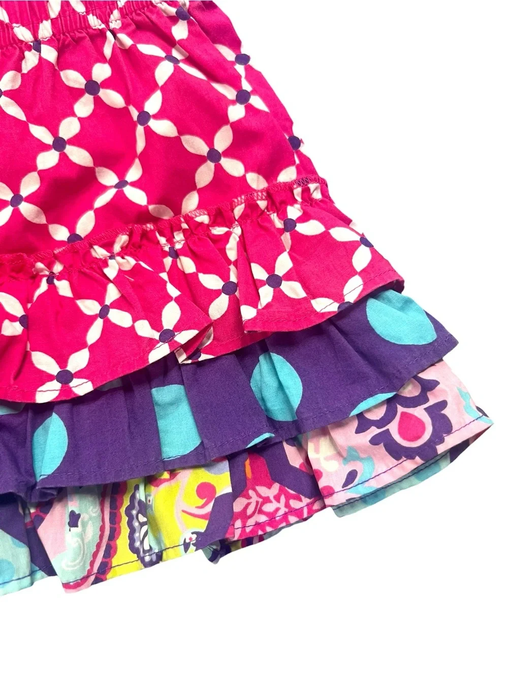 Eleanor Rose 2Y Bandana Breeze Ruffle Shorts